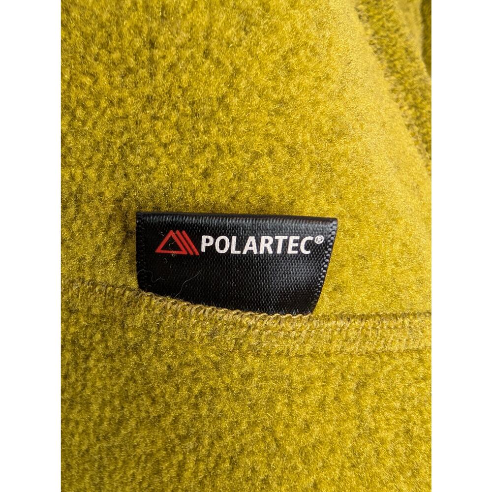 Duluth Trading Co Sweater Two Harbors Fleece Polartec Yellow Green Size L - Picture 7 of 10